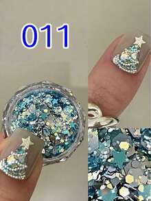 1Pc Colorful Five-Pointed Star Nail Glitter Sequins Mixed Laser Star Thin Slice Diy Nail Art Decorations Nail Supplies Nails Nail Charms Nail Gems