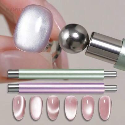 The Latest Double-Headed Fairy Magnetic Stick, An Upgraded Version, Is Durable And Suitable For Cat-Eye Style Manicures, Manicure Design Tools, Professional Manicures, Decorative Manicure Tools, Powerful Magnetic Tools, Gel Nail Polish Magnets, Manicurists, DIY Manicures, Glass Bead Cat-Eye Magnet Manicure Tools, And Manicure Salons,Halloween Gifts, Christmas Gifts,Friend Gifts, Female Gifts,