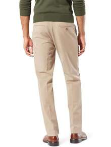 Mens Khaki Flex Work Pants - Beige - View 3