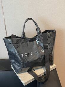 大容量手提包 - 耐用合成材料、可调节肩带、安全封口、涤纶衬里、轻便时尚、日常手提包|优雅手提包|耐用手提包 - 彩色 - 查看 5