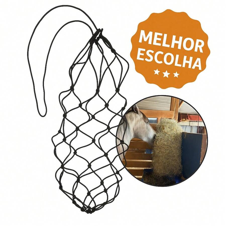 Porta Feno Rede Cavalo Corda Polipropileno Resistente. ótimo preço - Multicolorido - Visão 1