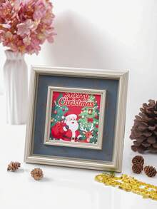 5-Inch Vintage Square Photo Frame, Classic European & American Style Rectangular Frame, Rustic Christmas Design, Wall Hanging Or Tabletop Display, Fits 5-Inch Photos, Unique Christmas & Birthday Gift For Parents - Multicolor - View 14