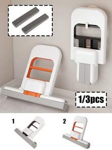 Tragbarer Mini Falt-Tischmopp mit Ersatzkopf, Mini Schwammmopp, Mehrzweck Nass- und Trockenreinigungsmopp, selbstausdrückender Nass- und Trockenmopp, Hände-freier Mini-Reinigungsmopp, Mini tragbarer Mopp, geeignet für Badezimmer, Küchen, Glas, Wohnzimmer, Autointerieurs, kleine Wohnungen