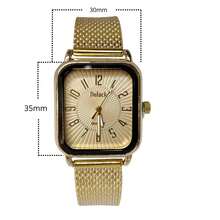 Women's Square Silicone Watch - Vàng - Xem 4