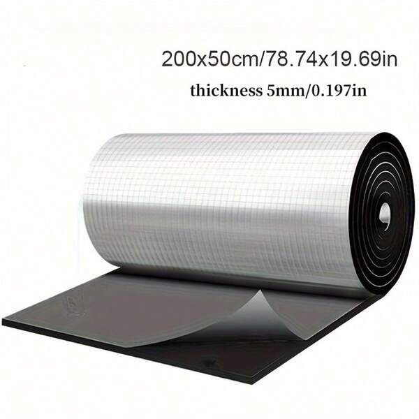 وسادة عازلة للحرارة والصوت من الرغوة والألومنيوم اللاصق للتركيب على غطاء محرك السيارة، حصيرة عازلة للصوت في السيارة، حصيرة عازلة للحرارة