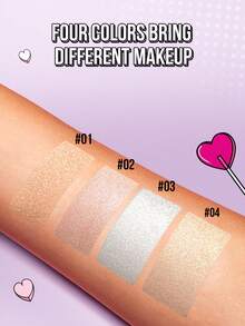 MISSLYN - 2支装高光套装，超闪亮高光，提亮肤色，打造光彩妆容，银色珠光高光，提亮肤色，高显色度柔滑配方，自然光泽 - #2+#3 - 查看 6