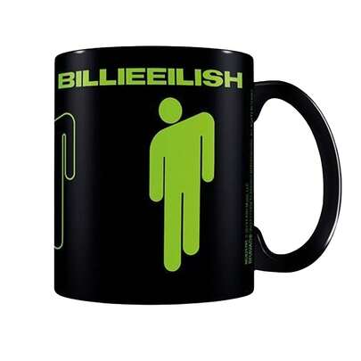 Billie Eilish Stickman Mug (Black/Neon Green) - 100% Mixed - (PM2279)