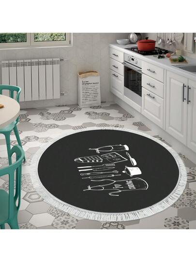 Pearl Digital Non Slip Printed Turkish Vloerkleed AL4032 Zachte Touch, Washable Tapijt Felt Backing Moderne ative Vloer Mat, Living Room, Bedroom, Bathroom, Hallway Or Entryway Available In Many Sizes Quick Drying, Highly Absorbent, Soft, Com Tafel Both Indoor Outdoor view 4