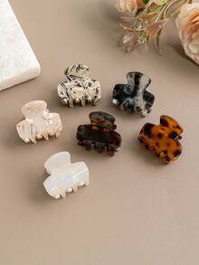 Kẹp tóc mini bằng acetate nhẹ, thời trang, thanh lịch, đơn giản và nhiều màu sắc, phù hợp cho các hoạt động hàng ngày, giải trí, tiệc tùng, đi làm, du lịch, tạo kiểu tóc, rửa mặt, trang điểm và phối đồ. Kẹp tóc, ghim cài tóc, phụ kiện tóc dạng càng cua. - Nhiều màu - Xem 8