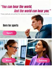 Kinglucky Clip-On Earbuds, Open-Fit Wireless Bluetooth 5.4 Headphones With Microphone, 50-Hour Battery Life, Noise Cancelling, Waterproof, Sports Earbuds, Comfortable For Workout, Compatible With IOS And Android Phones, Gaming Headset With Speaker And Microphone, Holiday Gift, Valentine's Day Gift, Christmas Gift, Essential For Autumn/Winter Vacation, Must-Have For Camping And Travel, Travel Accessories, Camping Supplies - Gold - View 9