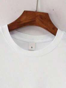 Camiseta de mujer 100% algodón con estampado gráfico con temática de Halloween, informal y elegante, perfecta para un fin de semana informal y cómodo, para ver una película en casa o hacer un picnic al aire libre. - Blanco - Ver 7