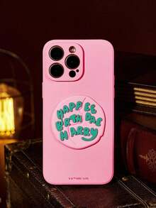 Funda para teléfono con diseño de dibujos animados, compatible con - Rosa - Ver 11