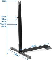 Soporte para Bicicletas, Portabicicletas Vertical Fijo y Ajustable en Altura, Ahorro de Espacio, Se Adapta a Cualquier Bicicleta, Fácil de Instalar para Almacenamiento deBicicletas en Interiores - 1 - Ver 4