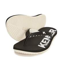 Kenner Flip Flop Sandal Red Original Men's Women's - 黑與白 - 查看 7