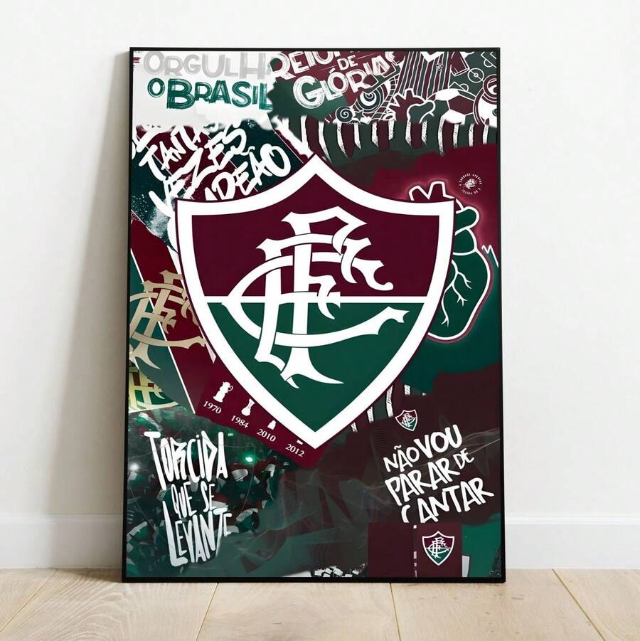 Placa/Quadro Decorativo - Fluminense Escudo