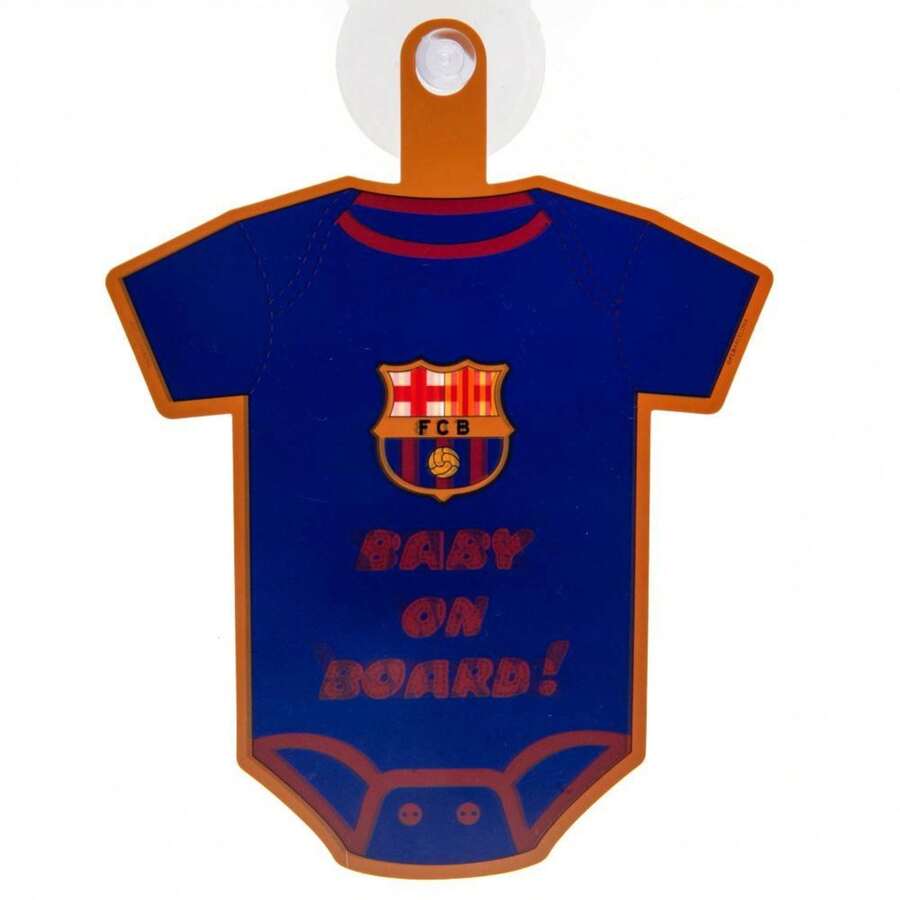 FC Barcelona Baby On Board Sign (Blue/Red) - 100% Synthetic - (TA4544) - Blue - View 1