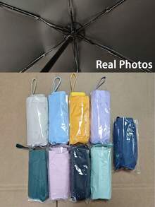 1pc UPF50+ Sun & Rain Mini Travel Umbrella, Windproof Compact Parasol (For Hiking/Pocket), Mini Travel Sun Small, Compact Uv Umbrella Protection Sun, Lightweight Portable Parasol Windproof, Fabric Wallet Umbrella For Commuter, Outdoor Activities In Rainy And Sunny Days Umbrella For Women Umbrella Rainproof Windproof