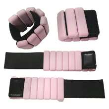 2pcs Wrist Or Ankle Weight Set,Black & Pink,Silicone Waterproof Adjustable Intensity Bands, Wearable Weighted Bracelets, Comfortable Fitness Equipment For Running, Fitness, Yoga & Swimming