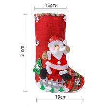 1/4 Pieces Set, Christmas Decoration Gift Socks, Santa Claus Socks, Christmas Tree Pendant, 3D Reindeer Snowman Santa Claus Christmas Socks, Suitable For Holiday Party Decoration, Christmas Gift Bags, Christmas Tree Decoration Pendant (Some Pattern Positions Are Random) Home Decor Christmas Decorations Room Decor Winter