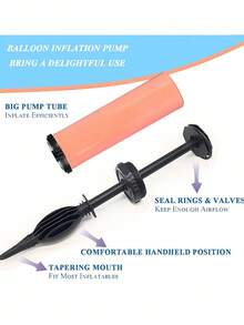 1pc/3pcs Set Balloon Air Pump, Inflator, Blower, Hand Push Pump, Suitable For Birthday Party, Celebration, Wedding, Balloons (Random Color)