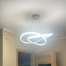 简约 LED 吊灯 家居装饰灯具 现代吊灯 三色灯 铝制吊灯 客厅厨房岛卧室室内照明走廊灯餐厅阳台入口楼梯吊灯豪华家居装饰带三色灯光 铝制吊灯适用于酒店酒吧装饰 简约吊灯调光氛围 - 彩色 - 查看 8
