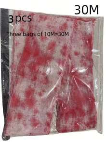 1 szt. 5M/10M/20M/30M/50M Halloween Krwawa Dekoracja Materiałowa, Nadaje Się Na Halloweenowe Imprezy Wewnątrz i Na Zewnątrz, Dekoracja na Halloween, Ogród, Drzewo, Taśma Izolacyjna, Ostrzegawcza, Rekwizyt, Horror. (Kolor jest losowo barwiony, a rzeczywisty otrzymany produkt ma pierwszeństwo) (20M = 2 opakowania po 10M) (30M = 3 opakowania po 10M) (50M = 5 opakowań po 10M) Niezwinięte, Opakowanie w worek OPP - Wielokolorowe - Zobacz 14