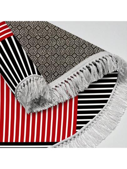 Pearl Digital Non Slip Printed Turkish Vloerkleed AL4023 Zachte Touch, Washable Tapijt Felt Backing Moderne ative Vloer Mat, Living Room, Bedroom, Bathroom, Hallway Or Entryway Available In Many Sizes Quick Drying, Highly Absorbent, Soft, Com Tafel Both Indoor Outdoor view 6