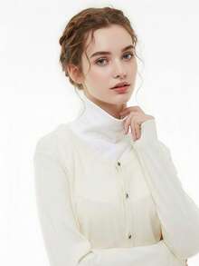 High Elastic Solid Color Turtleneck Fake Collar, Decorative Collar Warmer For Autumn/Winter - Multicolor - View 3