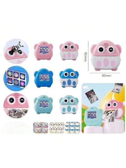 Câmera De Impressão Instantânea Para Crianças Mini Impressora Fotográfica Digital Infantil - BINGO