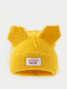 1顶男士个性化猫耳缝标Y2K针织帽，适合秋冬季保暖及日常穿着。 - D - 查看 14