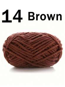 1/2 件天鹅绒柔软纱线，50 克/件，60 米/件，手工 DIY 针织中粗纱冰棒纱，粗涤纶柔软针织纱，适用于 DIY 工艺品，适用于针织和钩编围巾、帽子、鞋子、包包、靠垫、玩偶、毛毯、拖鞋、手工艺钩针项目 - 彩色 - 查看 77