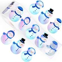 Autocollants d'arbre de Noël holographique, autocollants de récompense pour enfants, autocollants de sceau laser