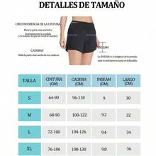 Pptabold Short Deportivo Mujer 2 In 1, Licra para Mujer Corta con Bolsillos, Short para Correr Mujer Casual Playa Biker Gym Running Entrenamiento - Negro + G - Ver 7