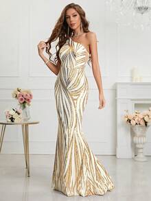 UNITHORSE Women Formal & Evening Dresses - Gold - View 4