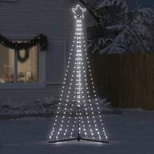 vidaXL LED Weihnachtsbaum 447 LEDs Kaltweiß 249 cm