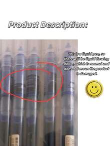 30pcs Straight Liquid Ball Pen Quick Drying Test Signature Gel Pen 0.5mm Black Blue Ink School Office Ball Pen Stationery School Rollerball Pen Back To School