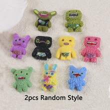 2pcs/5pcs/7pcs/9pcs Funny Snarling Monster Fridge Magnets, Cartoon Ugly Cute Resin Creature Refrigerator Stickers, Creative Kitchen Locker Decor, Cool Gift For Boys Kids Teens