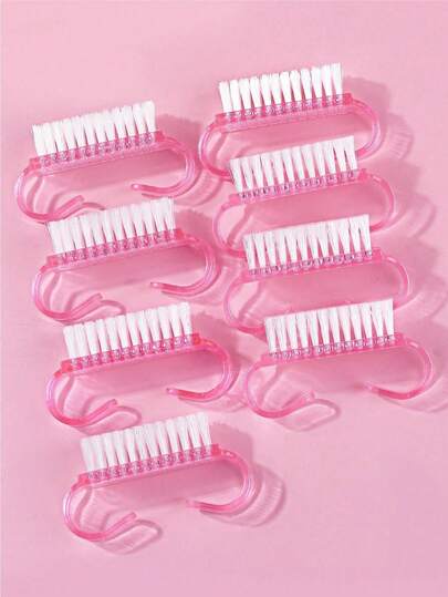 5/10 piezas Cepillo de limpieza de uñas, cepillo de uñas para limpiar las uñas de los dedos