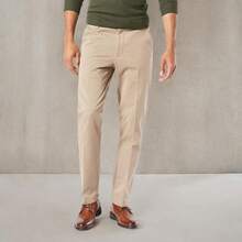 Mens Khaki Flex Work Pants - Beige - View 4