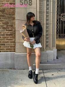 HoloChill Women's Hooded Contrast Button Pocket Drawstring Casual Cardigan, 2025 Autumn/Winter New Collection, Suitable For Christmas