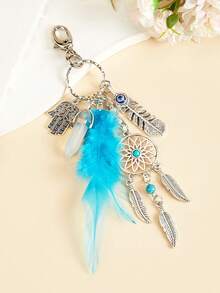 1pc Dream Catcher Keychain For Women,Boho Feather Keychain,Yin Yang Tai Chi Key Chain,Cute Keychain, Boho Bag Charm, Keyrings,Accessories For Backpack,Decorate Your Purse,Mobile Phones,Handbags,Tote, Backpack,Cameras, Car Keys Bag Accessories Lanyards With Id Holder Car Accessories Bag Charms Christmas Gift