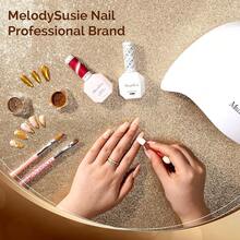 Gold Chrome Nail Powder For Gel Nails,Metallic Mirror Effect Pigment Stylish And Technological Fine Glitter For Home DIY Salon Use{"Color_name":"Gold"} - 金子 - 查看 8
