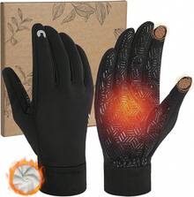 RIGWARL - Guantes de Invierno para Hombres y Mujeres - 112 Invierno Negro - Ver 12