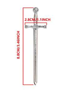 1pc Women Black Harness Belt Sword Prop Decor PU Leather Leg Ring Thigh Band Steampunk Baddie Outfits Night Out Costume Accessory