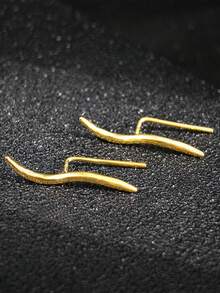 MOONSO 1pc Minimalist Fashion Women's Earrings, Creative Unique Personalized High-Quality Gift Jewelry, E4687b