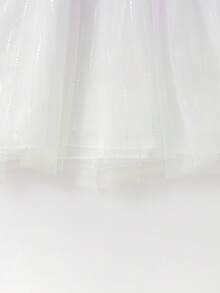 Balabala Vestido de princesa de tul degradado para niñas, suave, lindo y de moda, para otoño/invierno - tono morado blanco - Ver 8