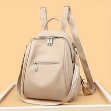 Zaino moda donna qualità PU borsa da viaggio a doppia spalla stile bohemien zaino con tracolla multifunzionale borsa a spalla casual