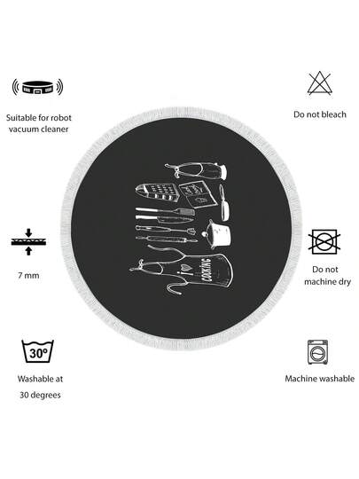 Pearl Digital Non Slip Printed Turkish Vloerkleed AL4032 Zachte Touch, Washable Tapijt Felt Backing Moderne ative Vloer Mat, Living Room, Bedroom, Bathroom, Hallway Or Entryway Available In Many Sizes Quick Drying, Highly Absorbent, Soft, Com Tafel Both Indoor Outdoor view 5