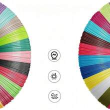 30-Color 3D Printing Pen Filaments, Suitable For Most 1.75mm Diameter PLA Filament 3D Printing Pens And 3D Printers On The Market; Accessories For 3D Drawing Tools - Multicolor - View 5