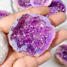 Unique Agate Crystals - Natural Pink, Purple And White Gemstones, Suitable For Jewelry Making, Home Decor And Spiritual Growth - Pink - View 13